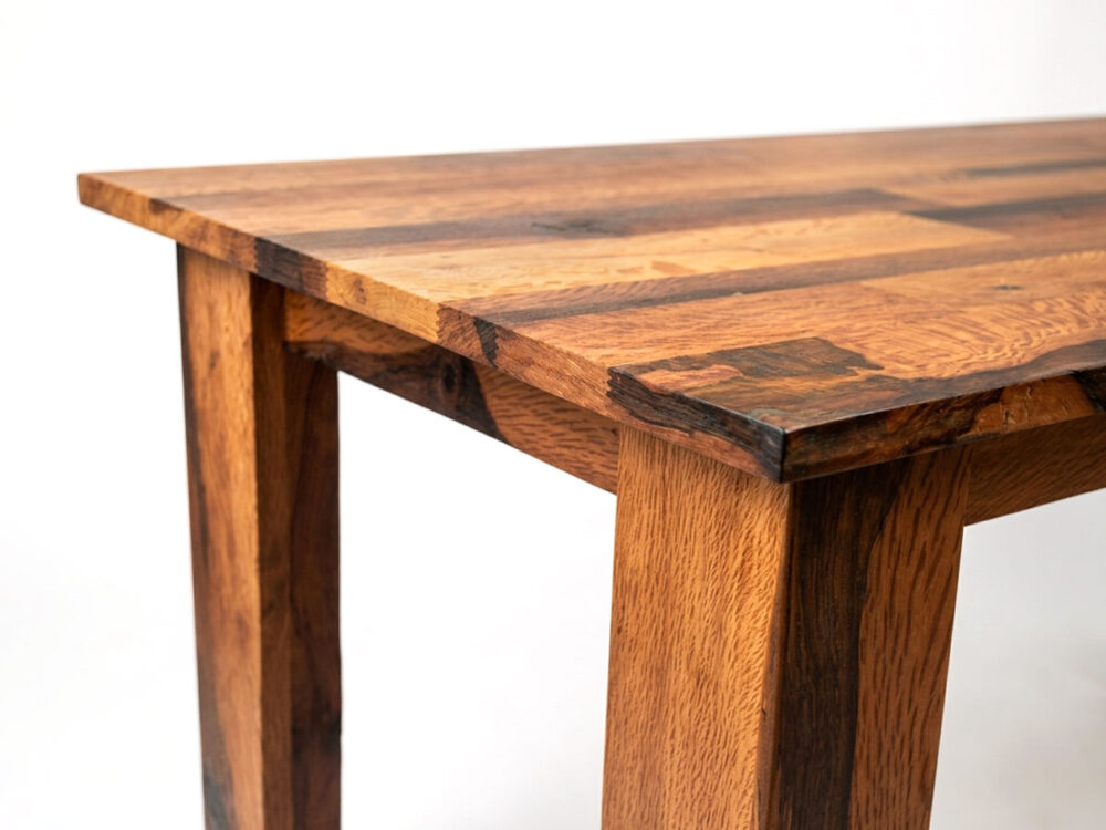 Mesa de interior de madera maciza de Encina